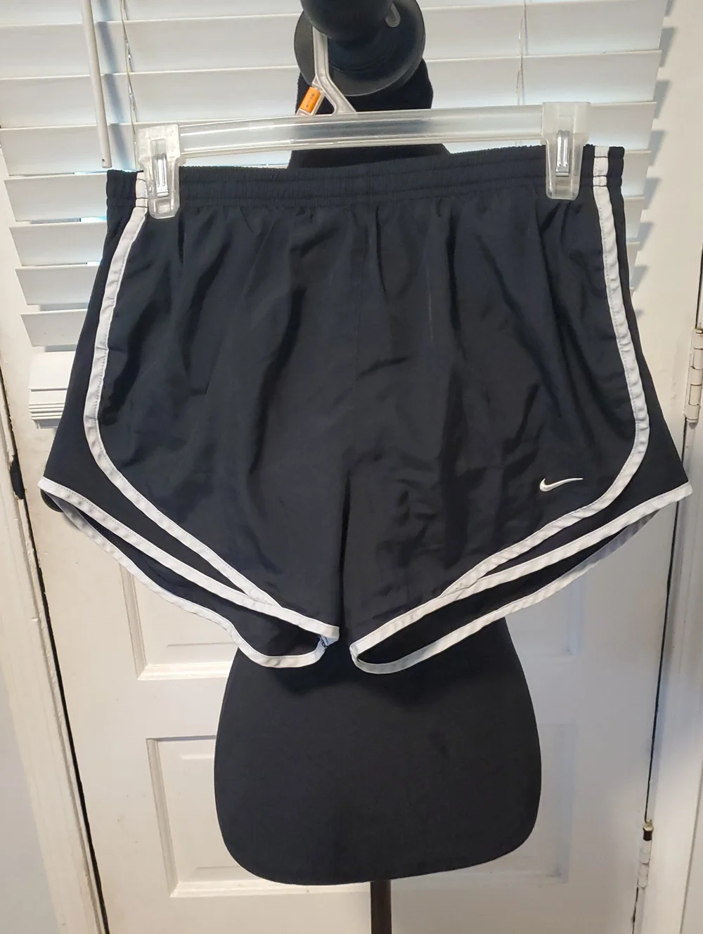 Nike Black Athletic Shorts with White Trim